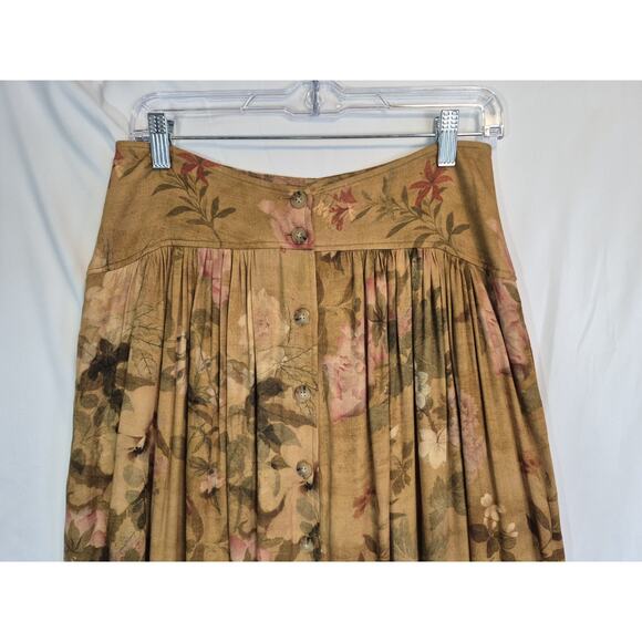 New Peruvian Connection Sonnet Multicolor Floral Maxi Skirt 4 - Picture 3 of 7